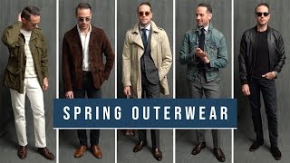 5 Jackets You Must Have For Spring  Essential Spring Outerwear  Mens Fashion Lookbook 2019 [upl. by Nudnarb]