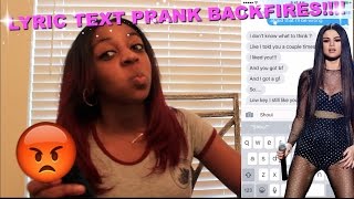 Song Lyric Prank On Jasmines Distant Guy Friend Using quotWe Dont Talk Anymorequot BACKFIRES [upl. by Rebba]