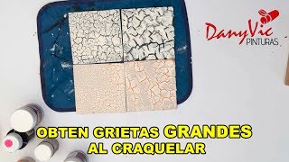 Obten grietas grandes al craquelar [upl. by Tiphani]