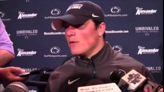 QB Christian Hackenberg on his performance against Akron video [upl. by Ynnaffit]