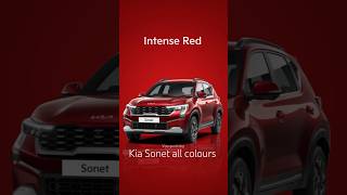 Kia Sonet Facelift All Colour 👍⭐kia sonet colour shorts shortvideo kia trending youtubeshorts [upl. by Yakcm112]