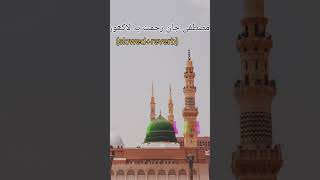 Mustafa Jaan E rehmat pe lakhon salam Naat Slowedreverb naat status islamic status [upl. by Axia]