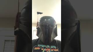 My epic Boba Fett helmet drippy starwars epic shorts helmet halloweencostume [upl. by Eerak]