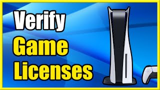 How to Verify your Game Licenses on PS5 Fast Tutorial [upl. by Yak]