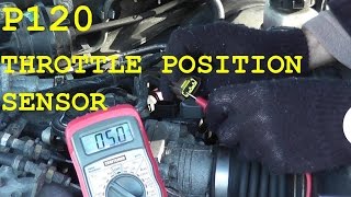 How To Test and Replace the Throttle Position Sensor TPS P0120 [upl. by Richy244]