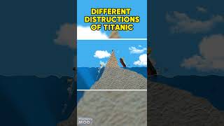 Different Destructions of TITANIC  Floating Sandbox 🌊 titanic [upl. by Nikal33]