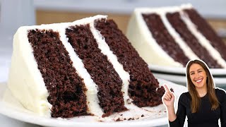 Chocolate Cake with Cream Cheese Frosting [upl. by Alleris]