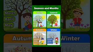 4 Seasons Name and month⛄shortsyoutubeshorts [upl. by Tripp]