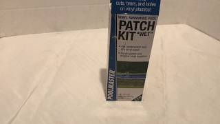 poolmaster Under water pool Patch kit review 2019 [upl. by Ayekel]