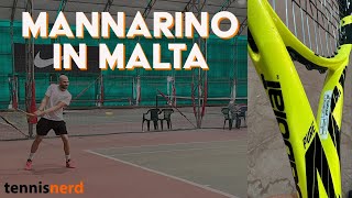 The lowest string tension on tour Adrian Mannarino training in Malta [upl. by Garett]