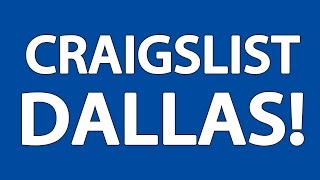 Craigslist Dallas [upl. by Feucht]