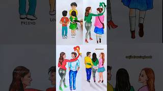 Not everyone is a friend shorts youtubeshorts art drawing sojibdrawingbook [upl. by Bernj526]