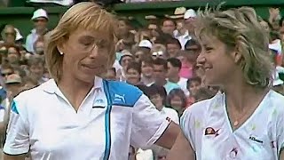 Martina Navratilova vs Chris Evert 1987 Wimbledon SF Highlights [upl. by Onitsoga]