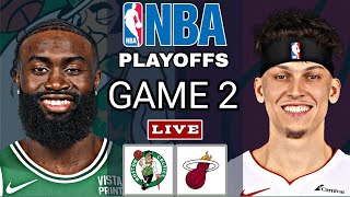 Boston Celtics vs Miami Heat  NBA Playoffs Live Scoreboard Game 2 [upl. by Sivet]