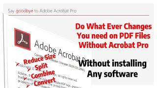 Reduce PDF size  convert PDF to any file type easily without software [upl. by Milly461]