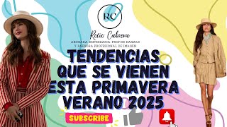 TENDENCIAS PRIMAVERAVERANO 2025 [upl. by September237]