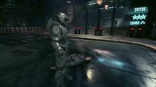 Lore Accurate Master Chief Dont Need No Guns  Batman Arkham Knight Mod [upl. by Skricki]