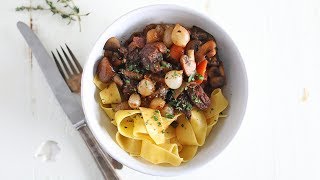 Classic Slow Cooker Boeuf Bourguignon  Seasoned  The Inspired Home [upl. by Marella]