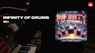 Infinity Of Drums MultiGenre Drum Kit 450 OneShots  Producersourcescom [upl. by Warner]