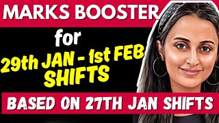 JEE 2024 MARKS BOOSTER SESSION for 29th JAN to 1st FEB  BASED ON 27TH JAN SHIFTS jee2024 NEHA MAM [upl. by Kate]