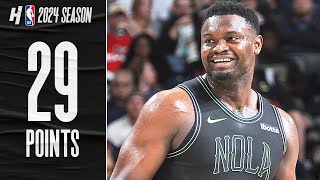 Zion Williamson 29 POINTS vs OKC Thunder🔥 FULL Highlights [upl. by Ricardama]