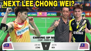 Next Lee Chong Wei MALAYSIA JUSTIN HOH vs Leong Jun Hao WOW [upl. by Lowery]