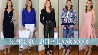 Spring Style Ideas for Women Over 50 2019 LookbookCapsule Wardrobe [upl. by Riem]