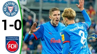 Holstein Kiel vs Heidenheim 10 Patrick Erras Goal All Goals and Extended Highlights [upl. by Treblih]