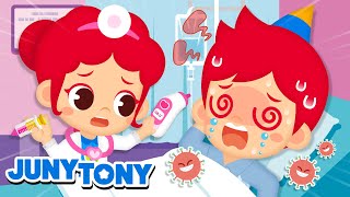 Por Que Temos Febre  Brincando de Hospital  Música Infantil  JunyTony em Português [upl. by Tatiana]