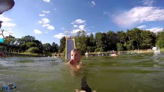 Plateliai maudynės ežere su GoPro Camera Swim in the lake [upl. by Jenna]