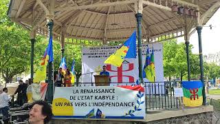 Marche du MAKAnabaḍ à Paris le 14 avril 2024 pour la renaissance de lÉtat kabyle [upl. by Allie]