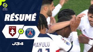 FC METZ  PARIS SAINTGERMAIN 0  2  Résumé  FCM  PSG  20232024 [upl. by Broderic]