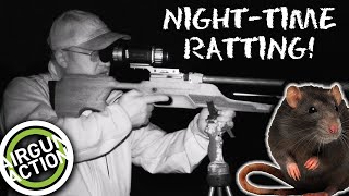 Airgun Action  Night rat shooting with thermal  BRK Brocock Pathfinder XR airgun review [upl. by Redford]