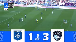 AJ Auxerre contre Havre AC 13  Ligue 1 McDonalds 202425  Résumé de Match [upl. by Barram138]