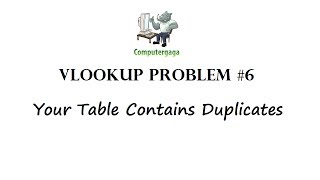 Vlookup Problems 6 Your Lookup Table Contains Duplicates  Vlookup Multiple Values [upl. by Enohsal]