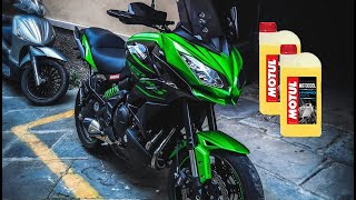 Lavaggio impianto e sostituzione liquido di raffreddamento  Kawasaki Versys 650 [upl. by Eirehc727]