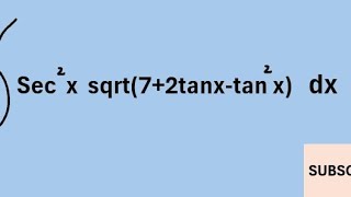 Integral of sec2x sqrt 72tanxtan2x [upl. by Lowell]