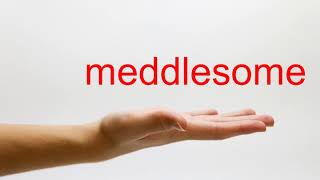 How to Pronounce meddlesome  American English [upl. by Acinom]