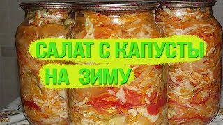 Салат с капусты на зиму САМЫЙ ВКУСНЫЙ пальчики оближешь [upl. by Aihsinat]