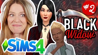 lets play the new sims expansion life amp death as a black widow challenge  part 2 [upl. by Hamon]