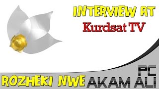 Kurdsat TV Rozheki Nwe  Live Interview with Akam Ali  English Subtitle [upl. by Adnimra]