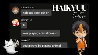 HAIKYUU texts  exposing tiktoks☆  CREDITS IN DESCRIPTION☆  yaruiiloll  reupload [upl. by Ecirtap]