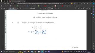 CSEC Math Paper 2 worked solutions series  January 2024  Question 1a [upl. by Acinoed]