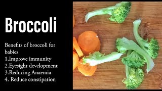 Carrot Broccoli Puree  6 Months Baby Recipe [upl. by Gerik]