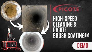 Picote HighSpeed Pipe Cleaning and Picote Brush Coating™️ Demo [upl. by Doralyn964]