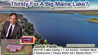 Maine Lake Camp  East Grand Waterfront ME Real Estate [upl. by Osborn819]