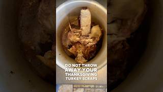 Best way to make use of your turkey scraps 🦃thanksgiving shorts turkey recipe [upl. by Elleinet]