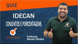 Quiz IDECAN sobre CONJUNTOS E PORCENTAGENS [upl. by Blackman]