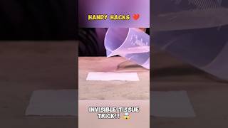 Amazing Tissue Experiment 🤯🤧💦 shorts youtubeshorts handyhacks [upl. by Nylzzaj]