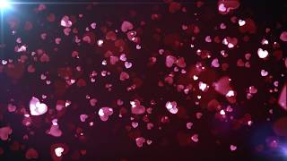 Hearts flying background  Lovestatus  pink heart moving background  heart motion background hd [upl. by Hamford391]